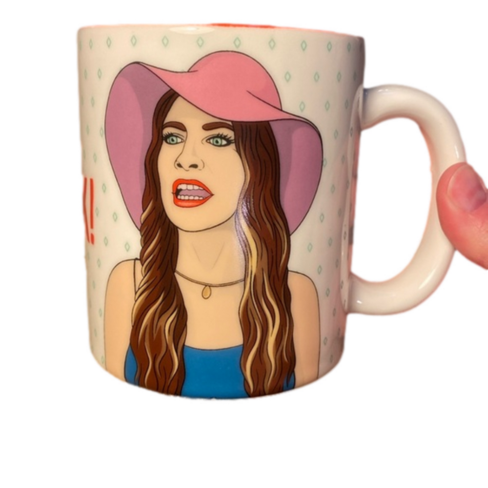 The Found Schitts Creek Mug Alexis Rose Ew Work Ceramic Coffee Cup Red White